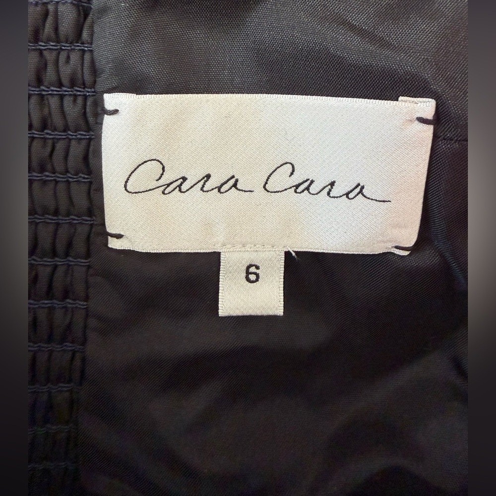 NEW Cara Cara Calypso Belt Bustier Midi Dress Navy Chalk Pin Stripe US 6 UK 10 - Picture 7 of 14
